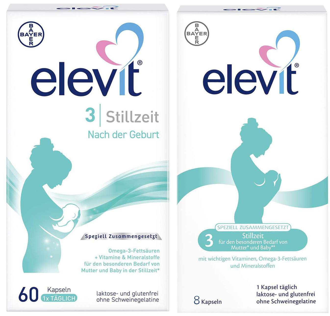 Elevit 3 Stillzeit 60 Weichkapseln + gratis 8 Weichkapseln