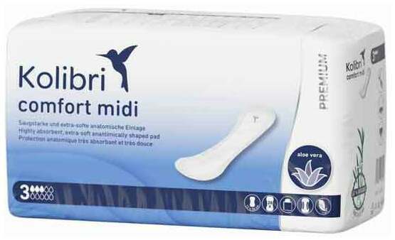 Kolibri Comfort Premium Einlagen Midi 28 Stück