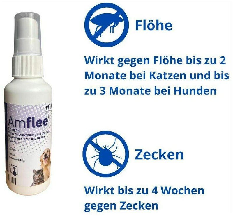 Amflee 2,5 mg Je ml Spray Für Katzen und Hunde 100 ml
