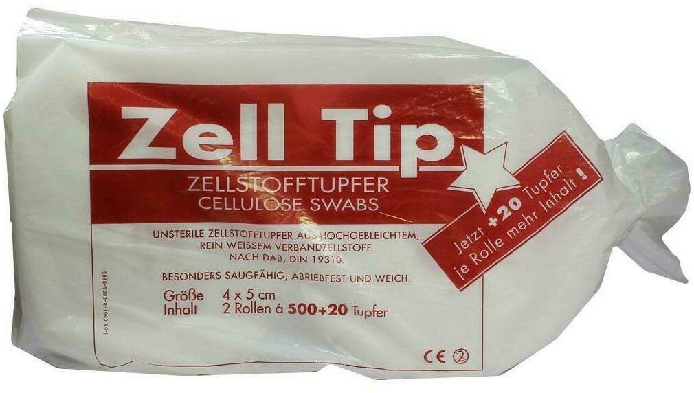 Zellstofftupfer 4 X 5 cm 2 X 500 Tupfer