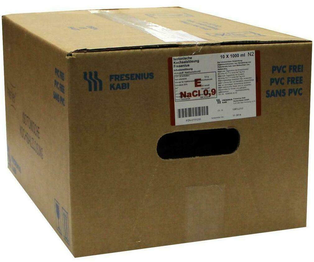 Isotonische Kochsalzlösung Fresenius Freeflex 10 X 1000 Ml...