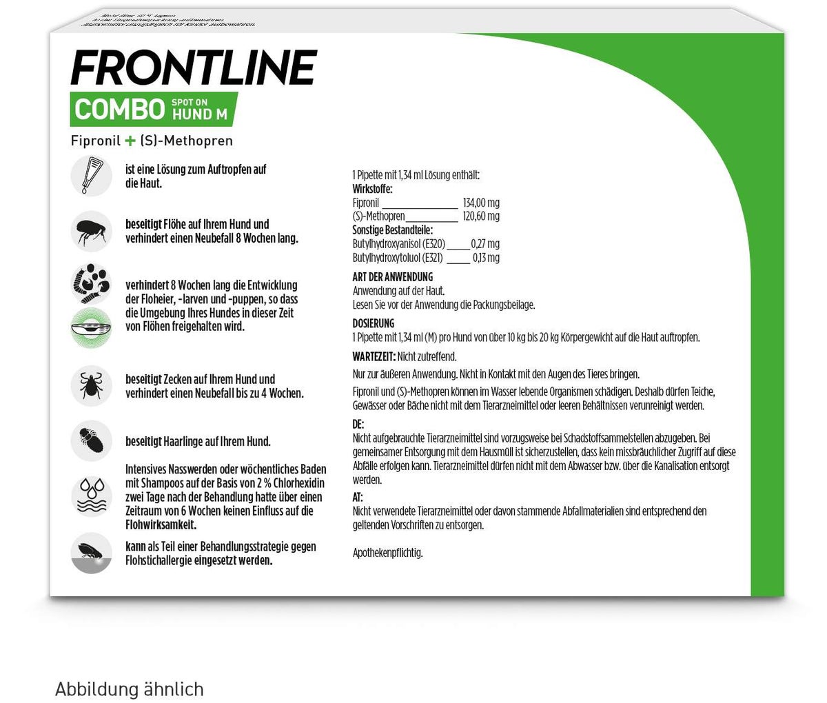 Frontline Combo Spot On Hund M 10-20 kg 3 Pipetten