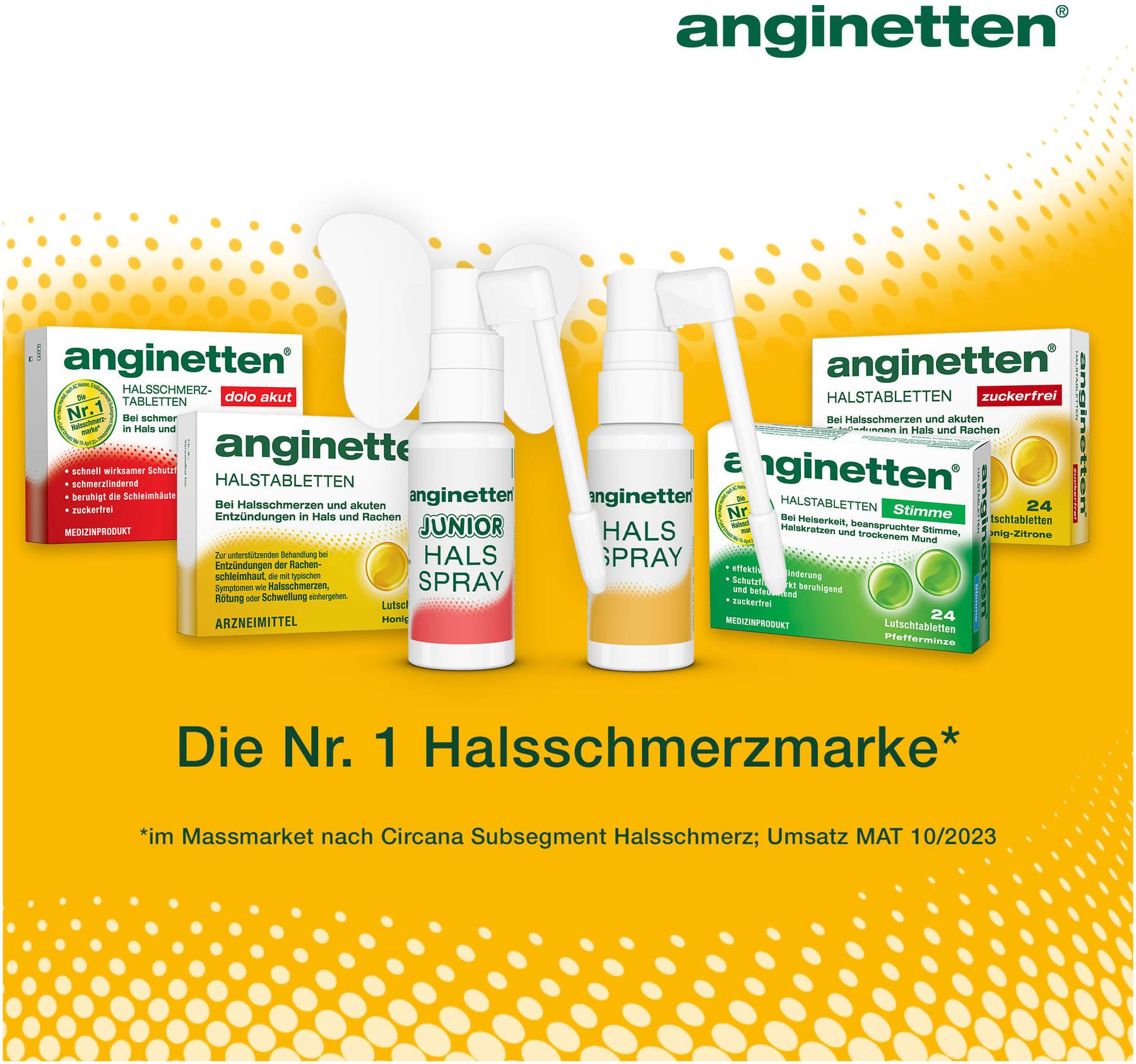Anginetten Halsspray 2 in 1 Erwachsene 20 ml Spray