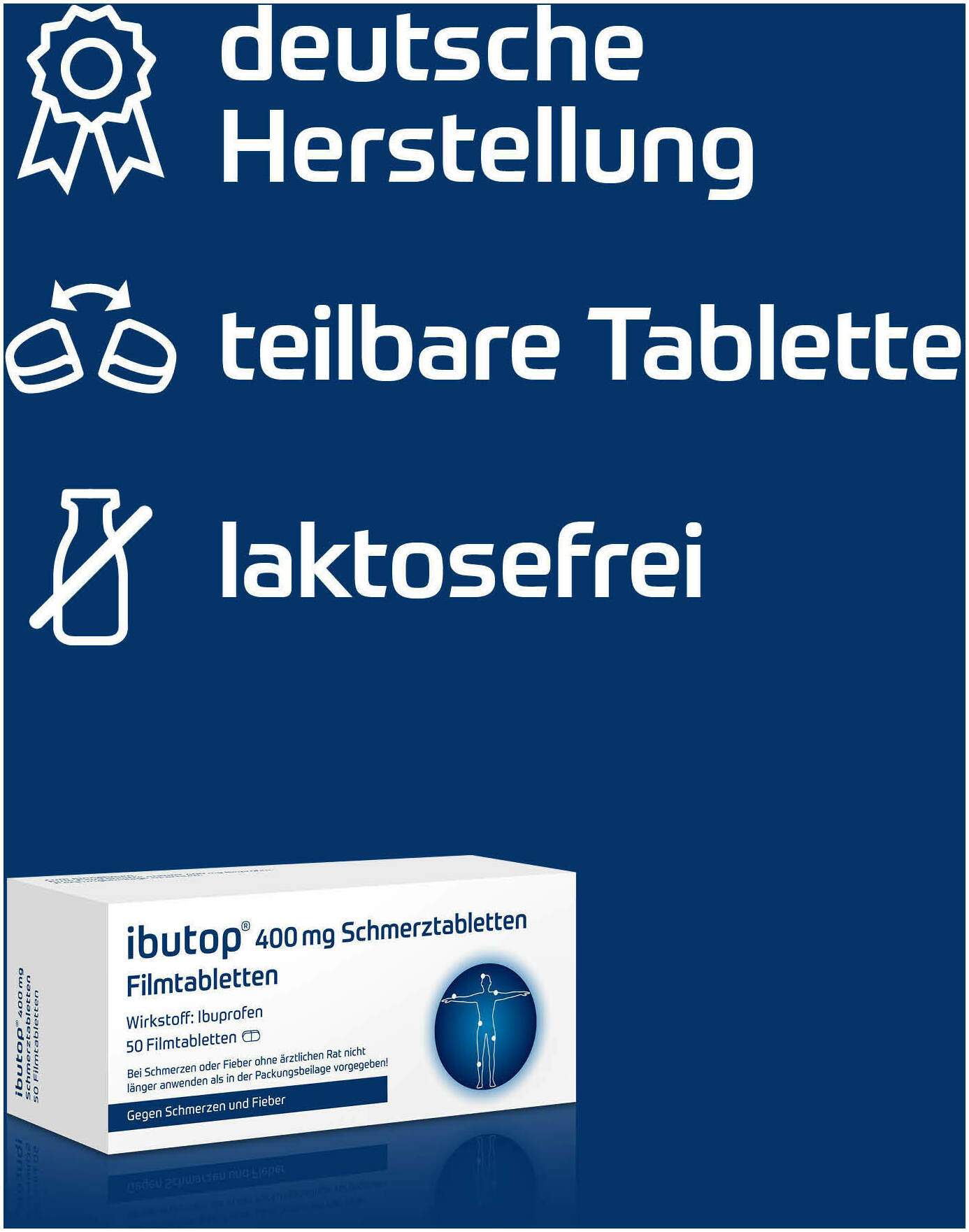 Ibutop 400 mg Schmerztabletten 50 Filmtabletten