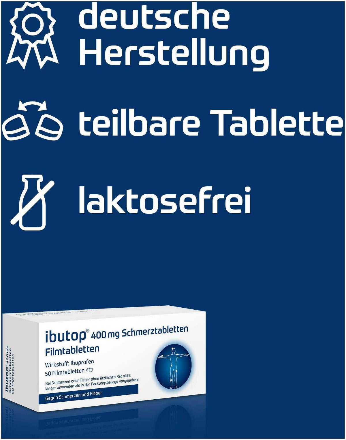 Ibutop 400 mg Schmerztabletten 50 Filmtabletten