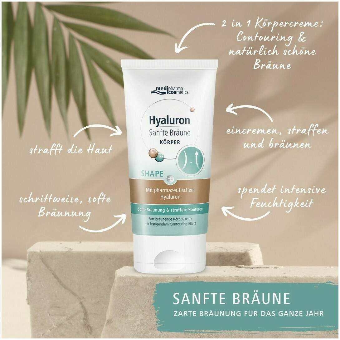 medipharma cosmetics Hyaluron Sanfte Bräune Shape Körperpflege 150 ml Creme