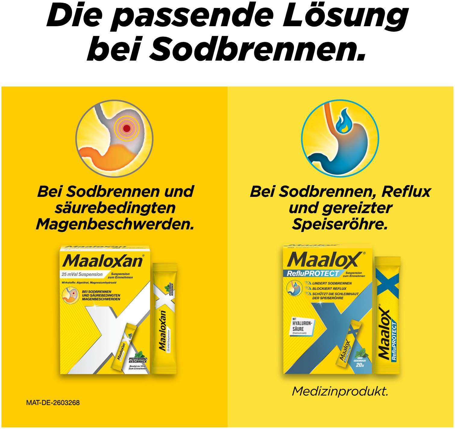 Maalox RefluProtect Suspension 20 x 10 ml