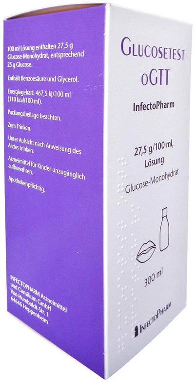 Glucosetest Ogtt Infectopharm 27,5 G Je 100 ml Lös