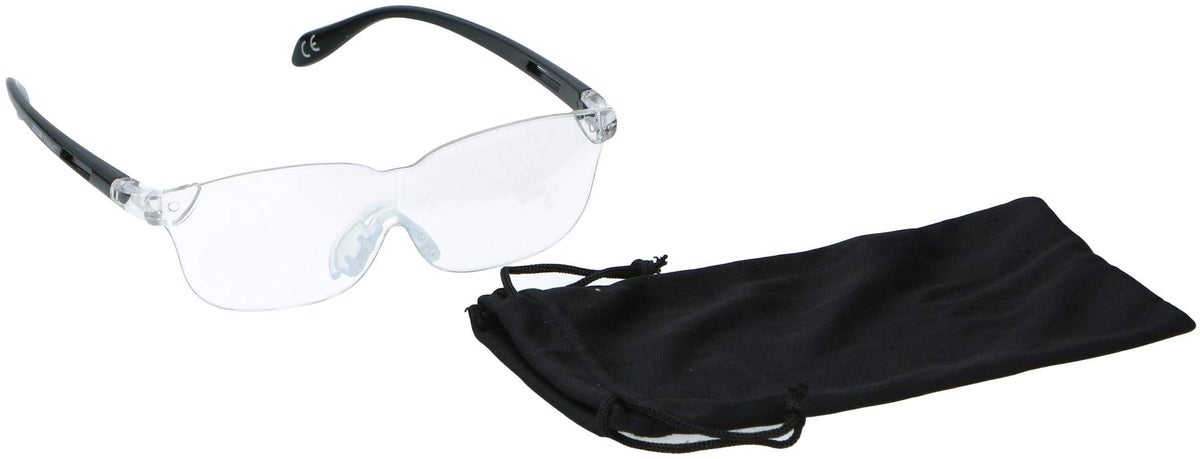 Vergrößerungsbrille schwarz inkl. Aufbewahrungsbeutel 160 % Vergrößerung