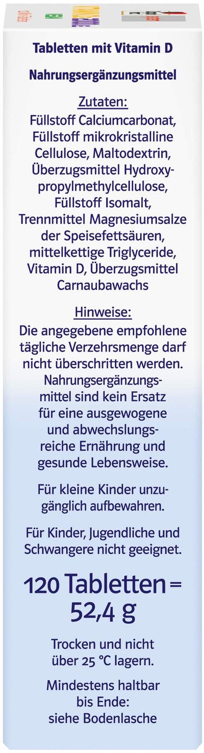 Doppelherz Vitamin D3 2000 I.E. Vegan 120 Tabletten