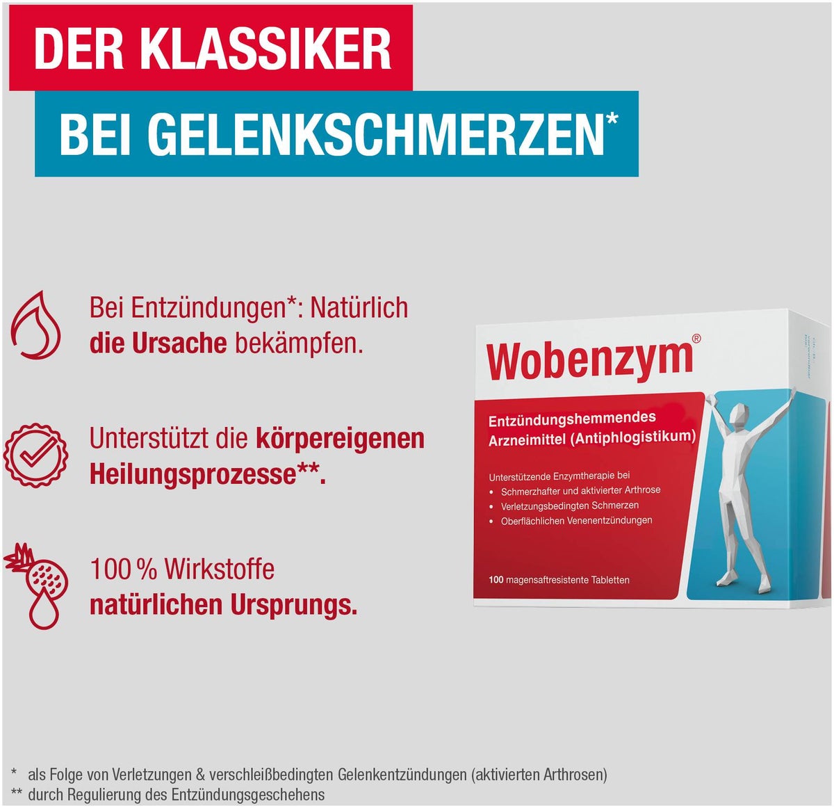 Wobenzym 100 magensaftresistente Tabletten