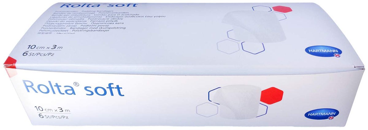 Rolta Soft Synth.-Wattebinde 10 cm X 3 M 6 Stück