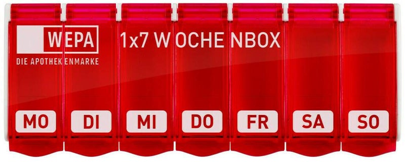 WEPA 1x7 Wochenbox Pink+ UV-Schutz