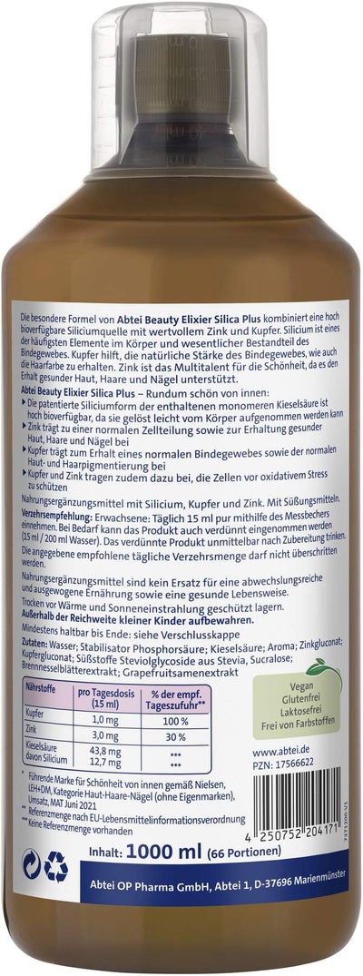 Abtei Beauty Elixier Silica Plus 1000 ml