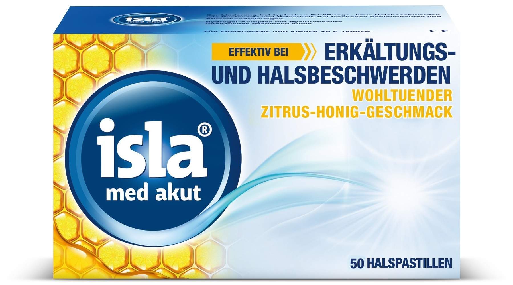 isla  med akut Zitrus-Honig 50 Pastillen