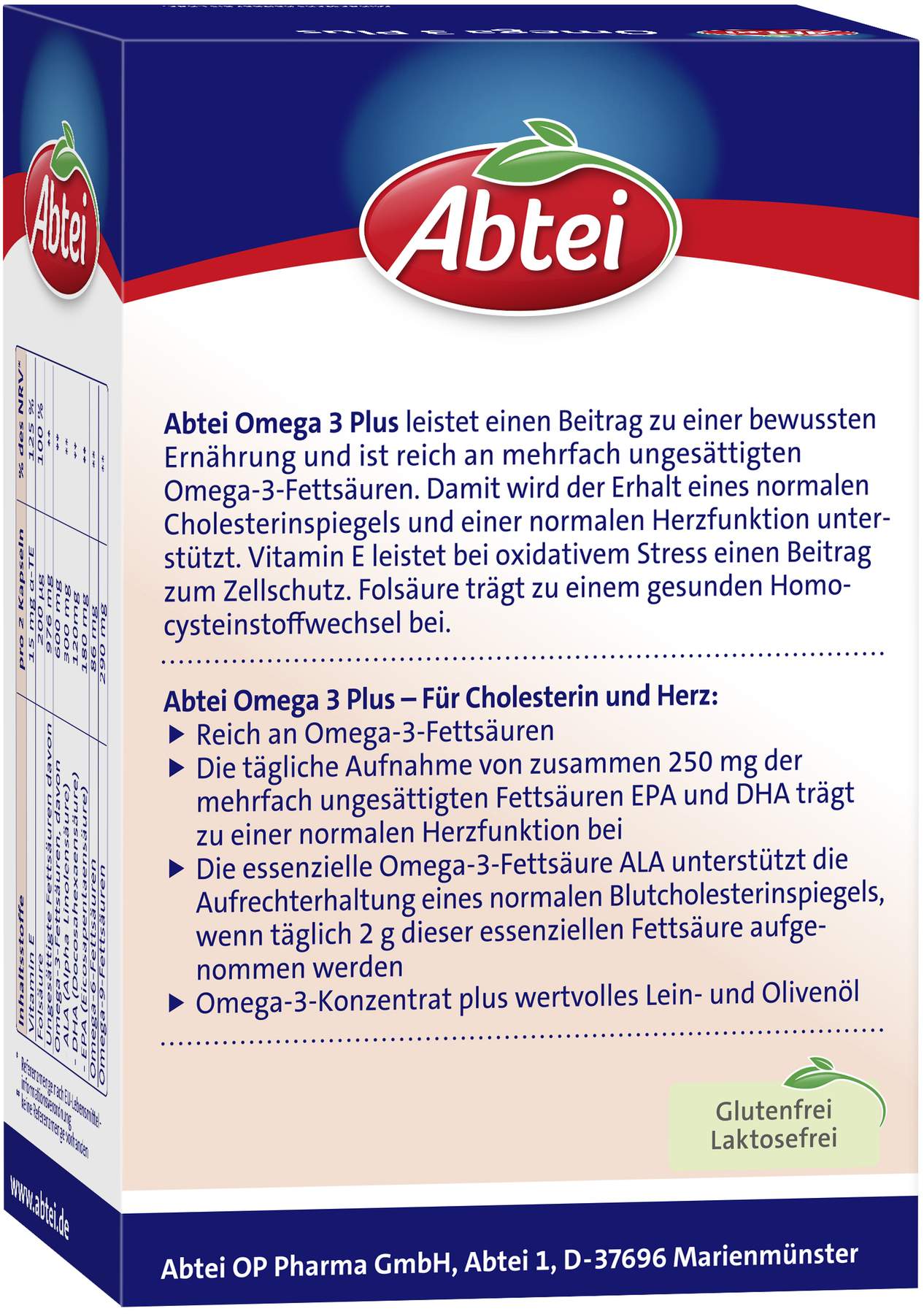 ABTEI Omega-3 Plus Kapseln TF 60 Stück