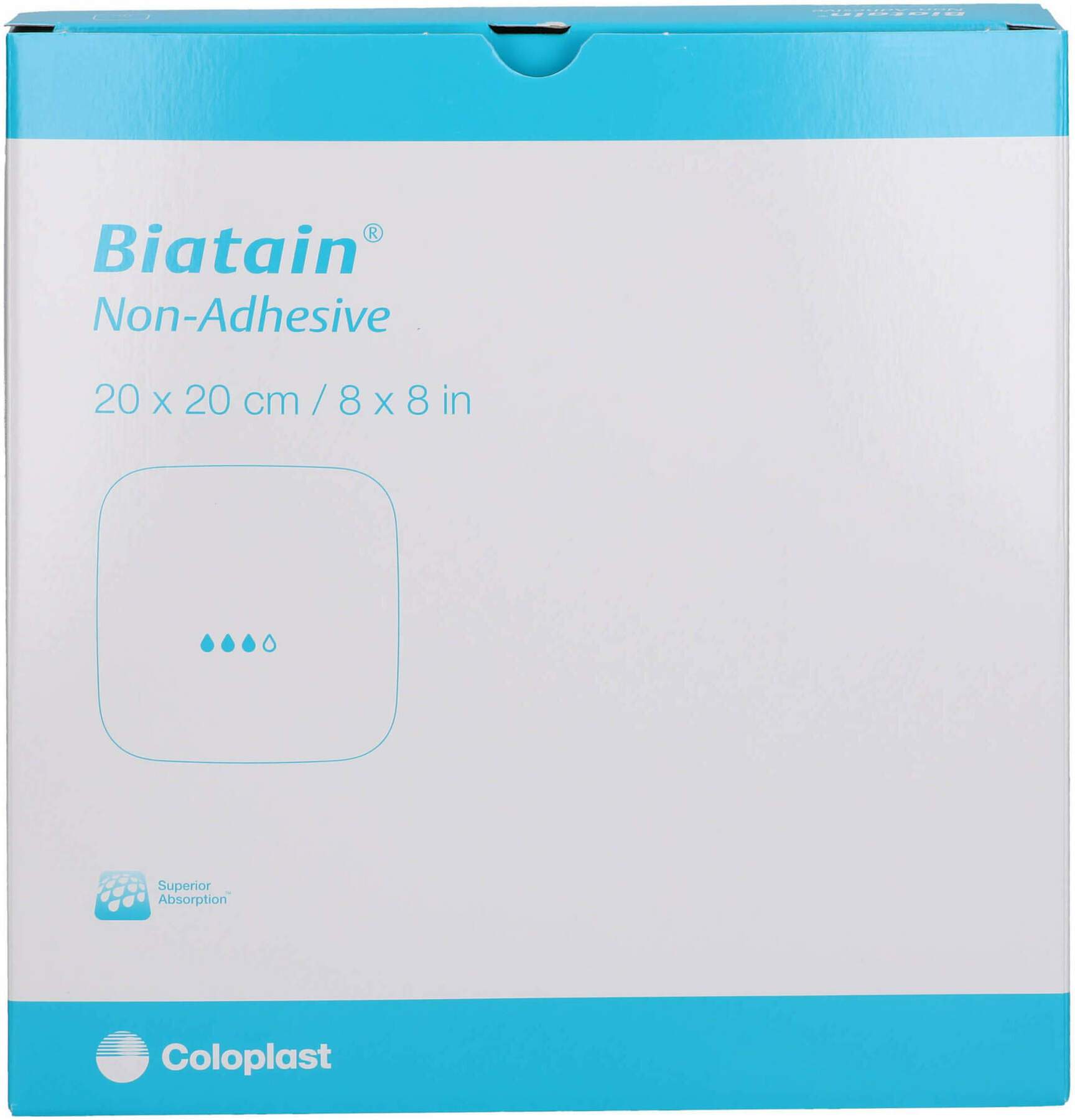 Biatain Schaumverband 20 X 20 cm Nicht Haftend 5 Stück