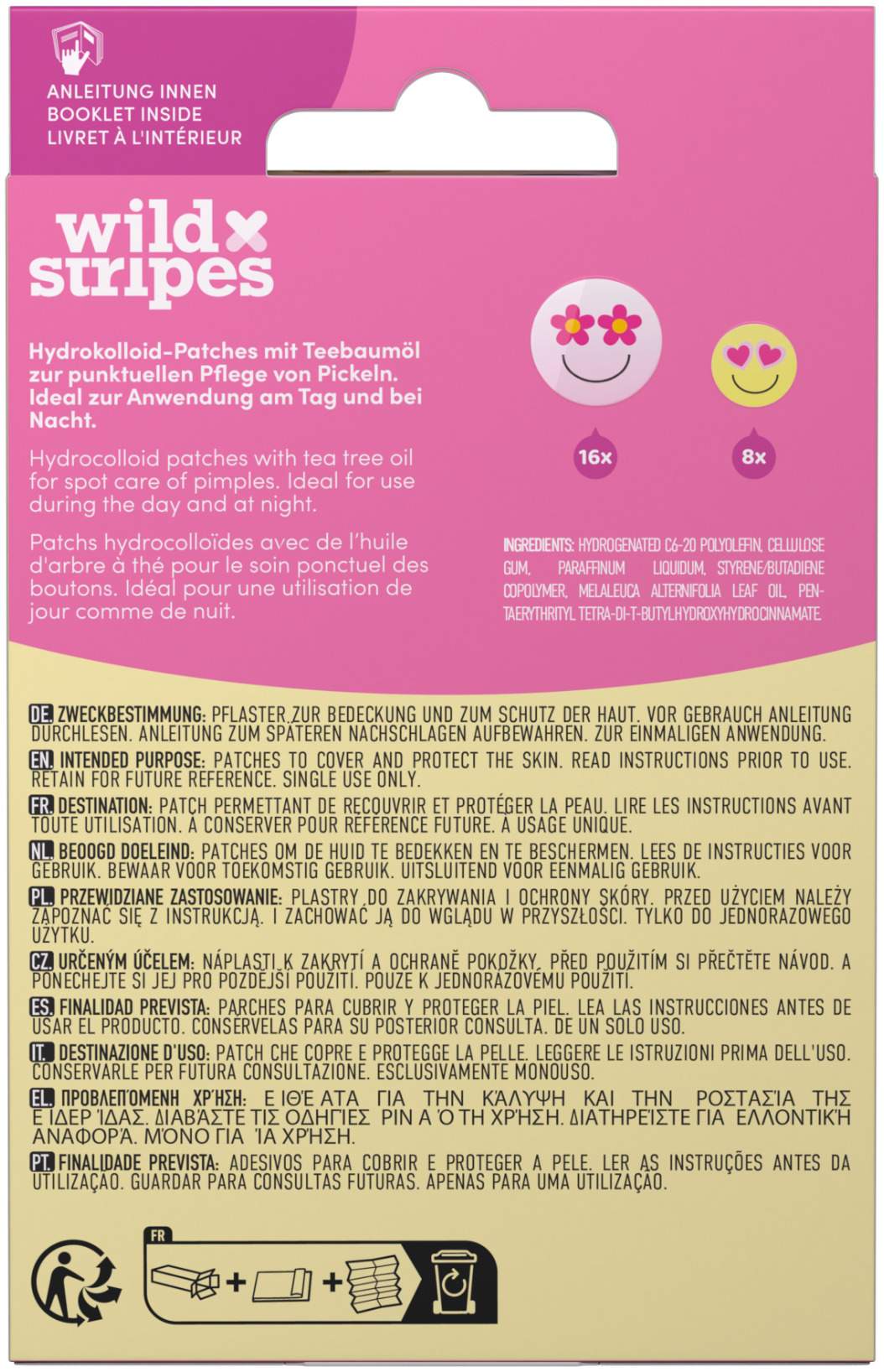 Wild Stripes Anti-Pickel Patches Smile Stop 24 Stück