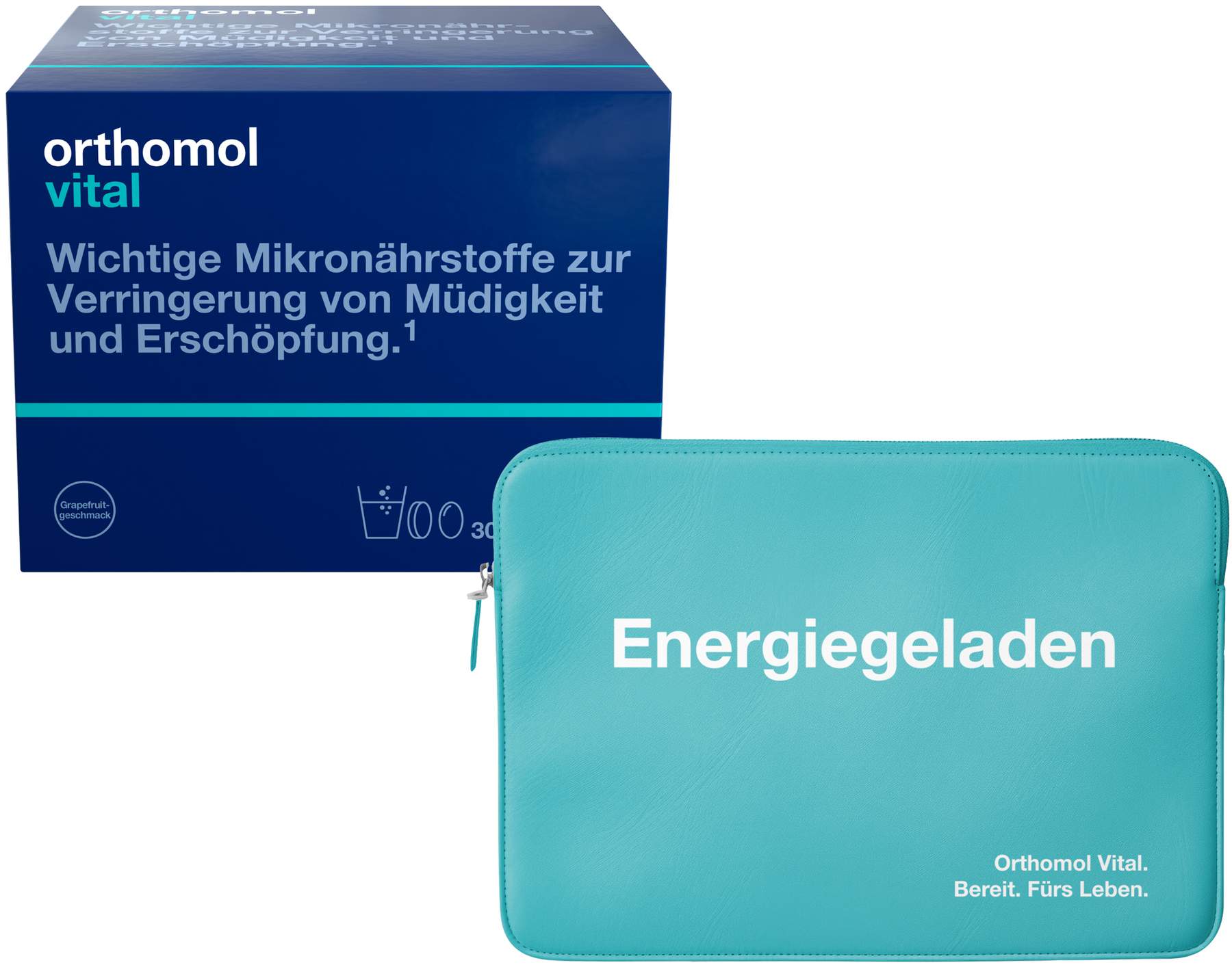 Orthomol Vital 30 Tagesportionen Grapefruit 1 Kombipackung + gratis Laptop-Tasche 1 Stück