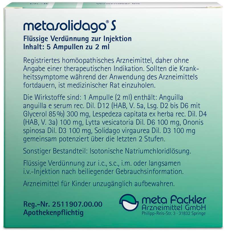 Metasolidago S Ampullen