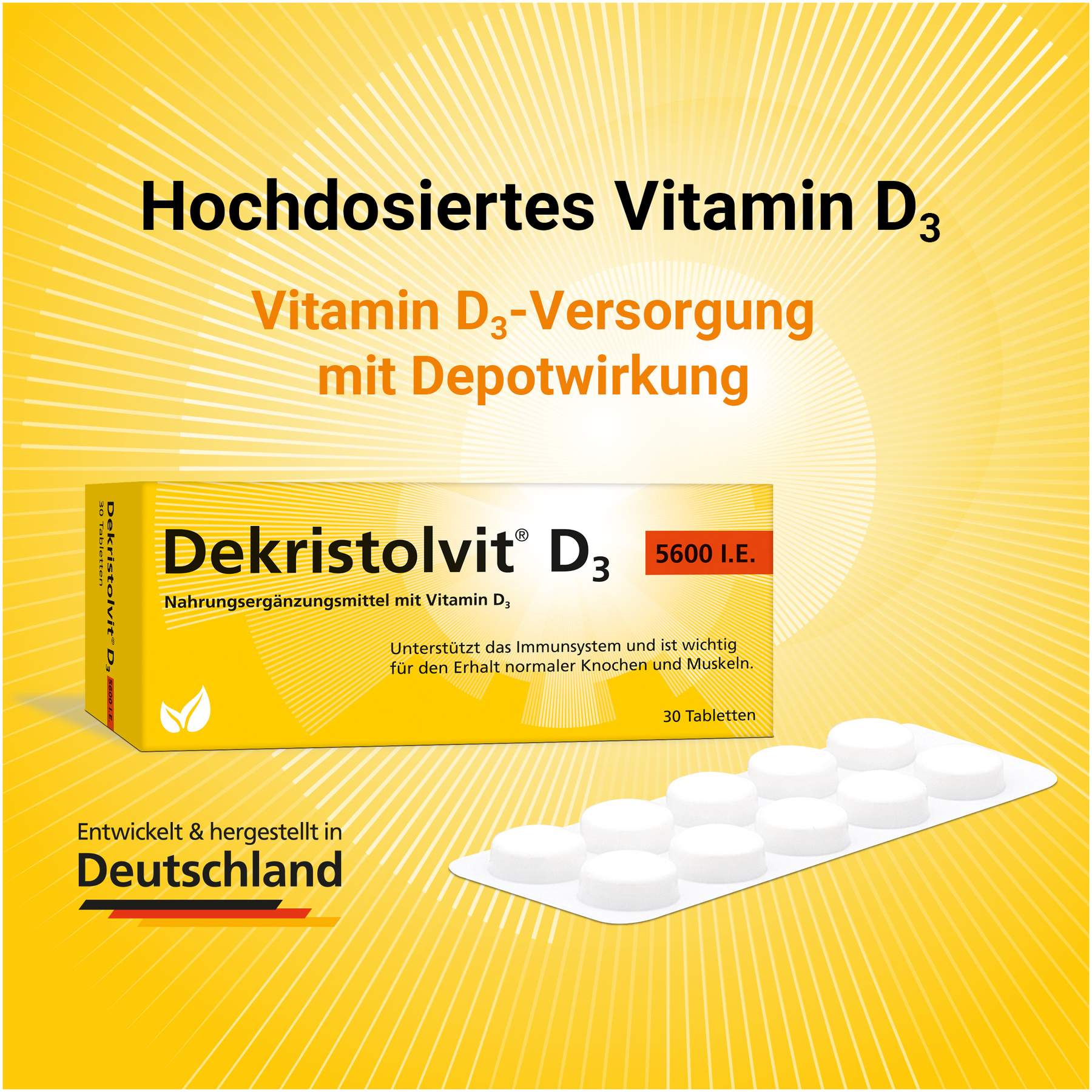 Dekristolvit D3 5.600 I.E. 30 Tabletten