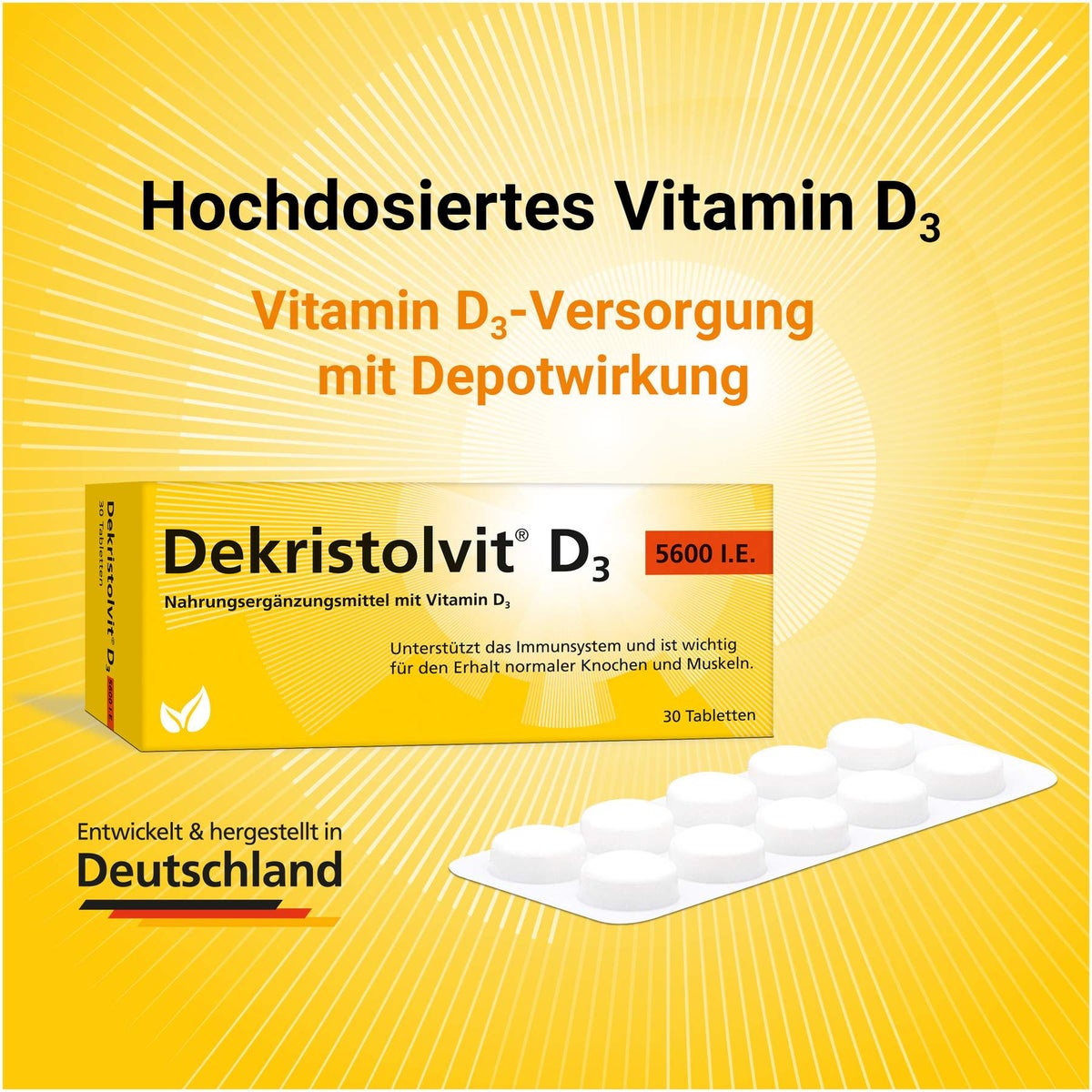 Dekristolvit D3 5.600 I.E. 30 Tabletten