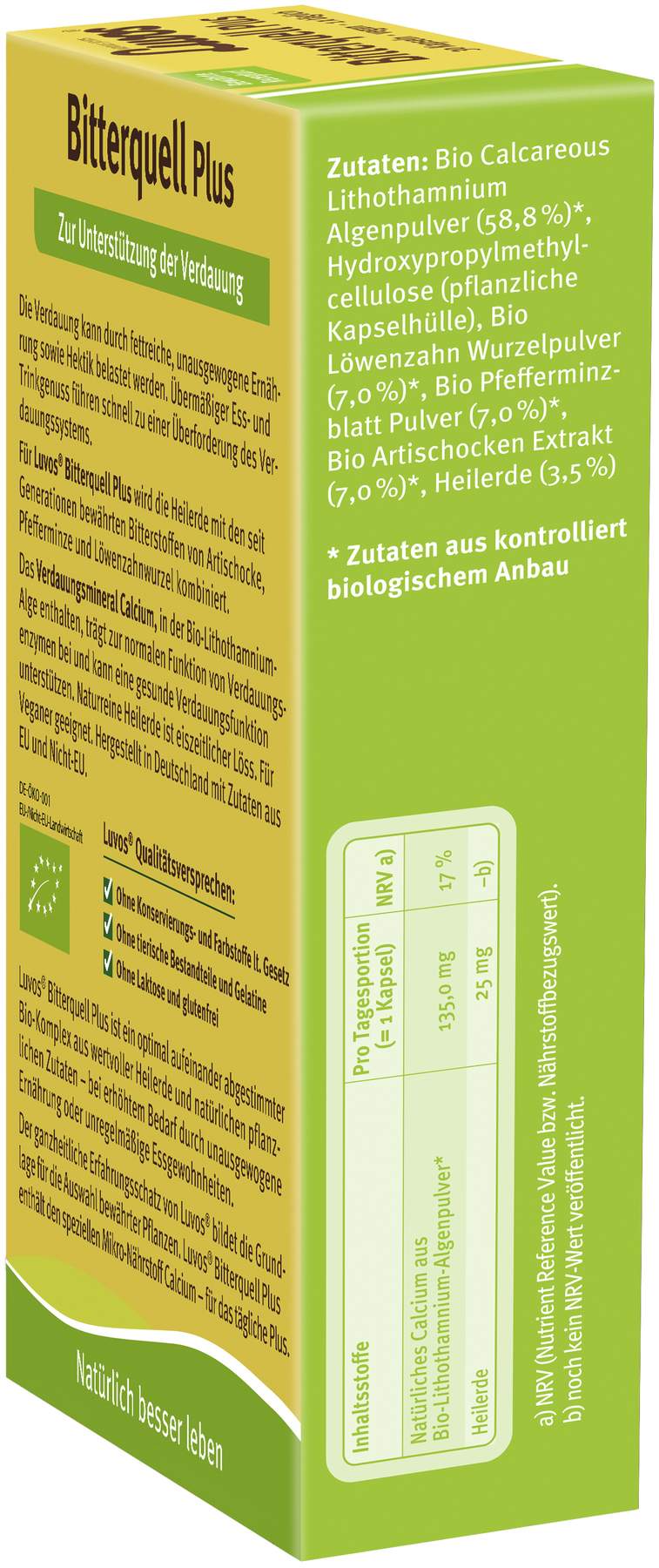 Luvos Heilerde Bio Bitterquell Plus 30 Kapseln