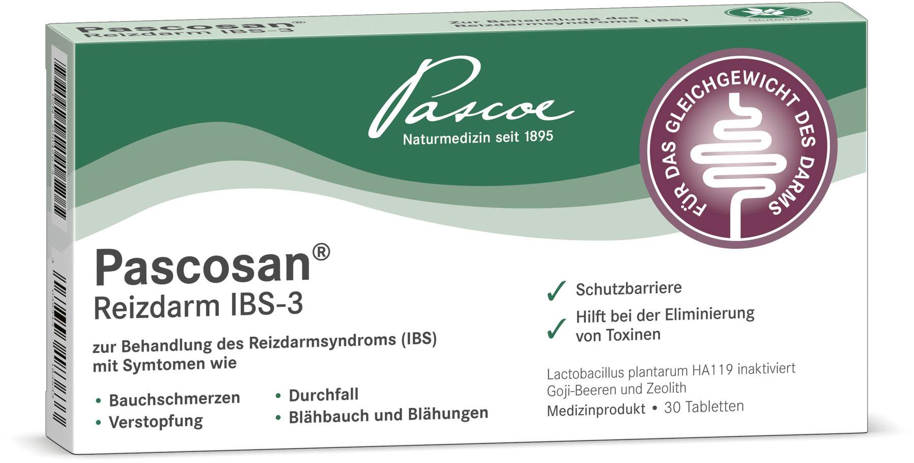 Pascosan Reizdarm IBS-3 Tabletten 30 Stück