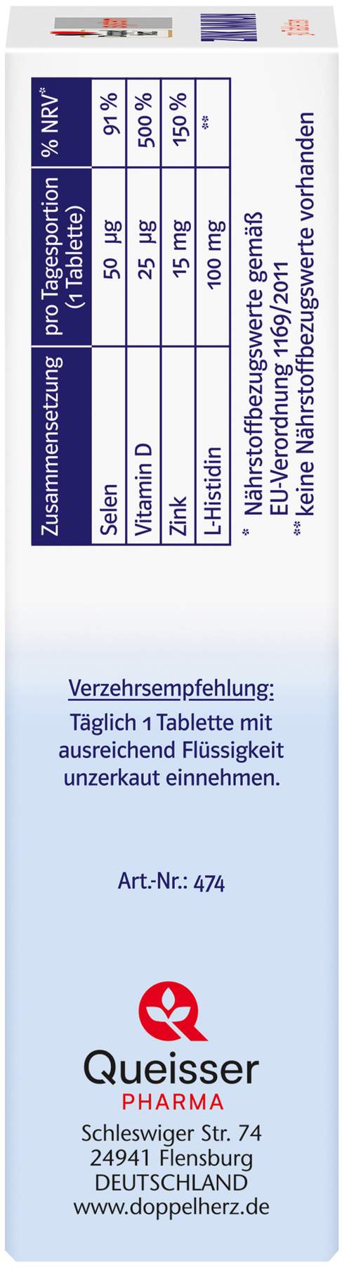 Doppelherz system Zink Immun 30 Tabletten