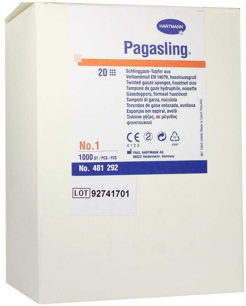 Pagasling Mulltupfer Unsteril Gr.1 Haselnussgross