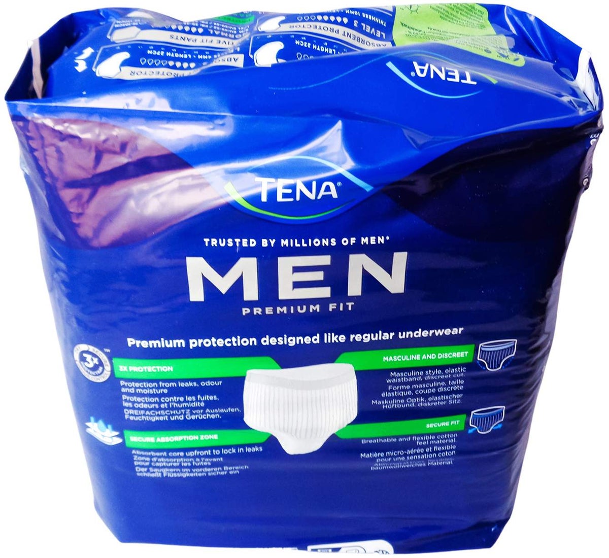 Tena Men Premium Fit Protective Underwear Maxi L-Xl 10 Stück