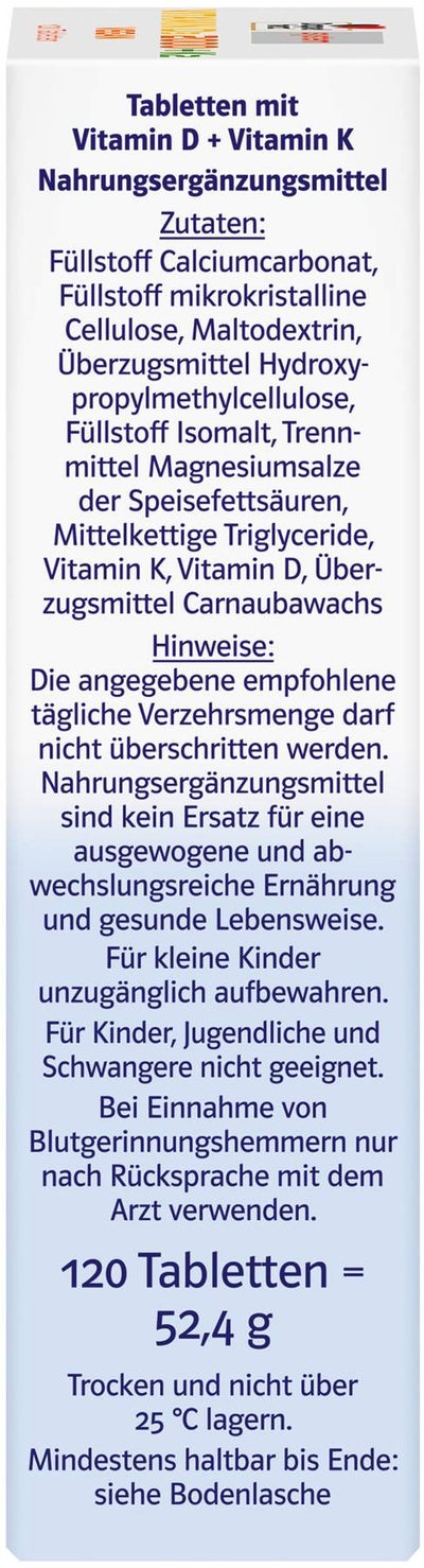 Doppelherz system Vitamin D3 2000 I.E. + K2 120 Tabletten