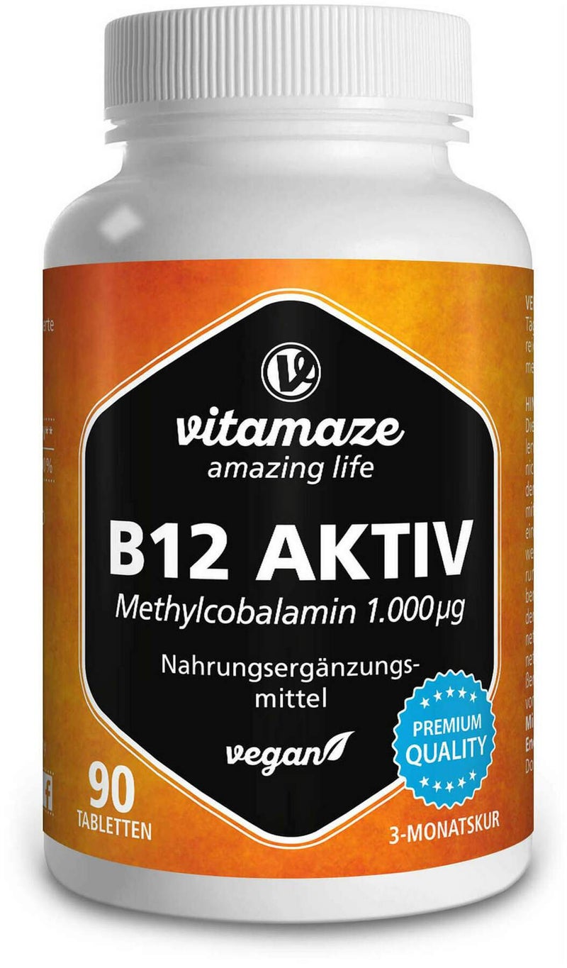 B12 Aktiv 1.000  Vegan Tabletten 90 Stück