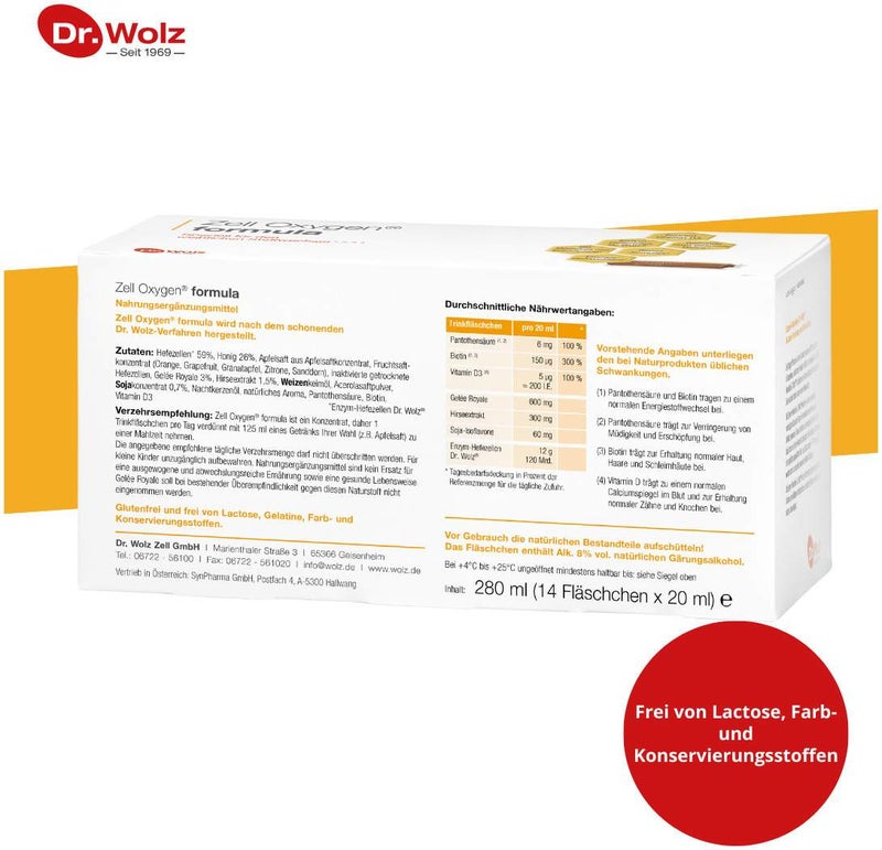 Zell Oxygen Formula Trinkampullen