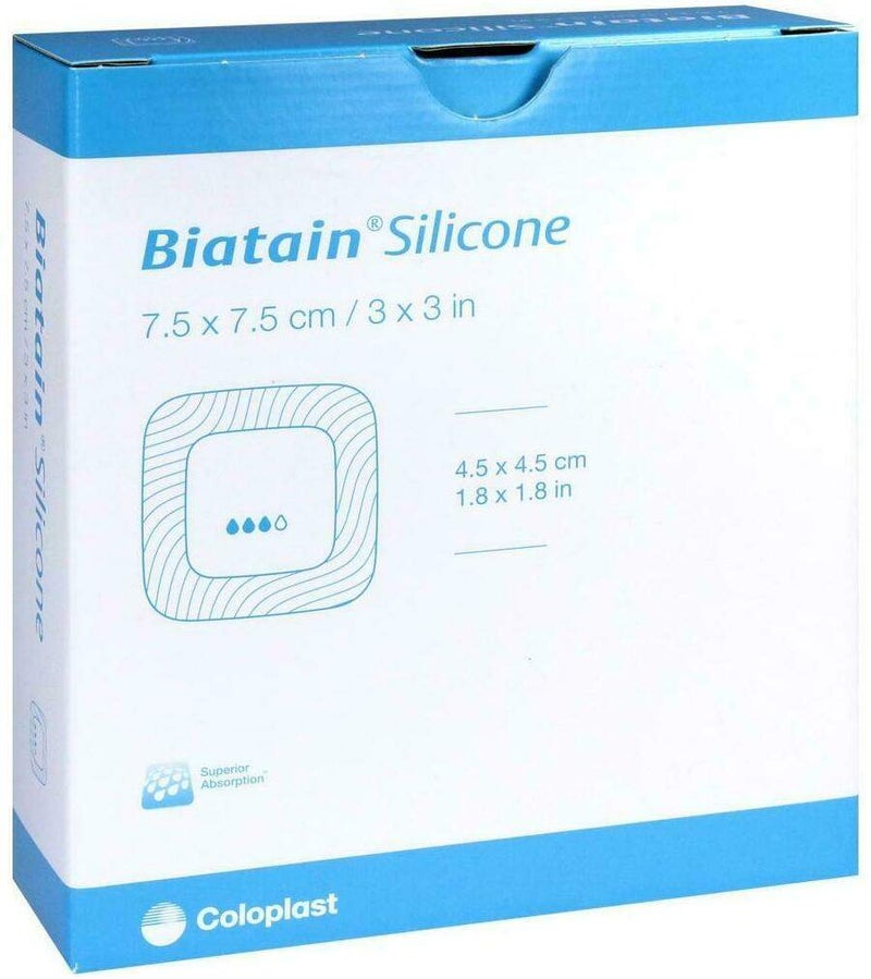 Biatain Silicone Schaumverband 7,5x7,5 cm