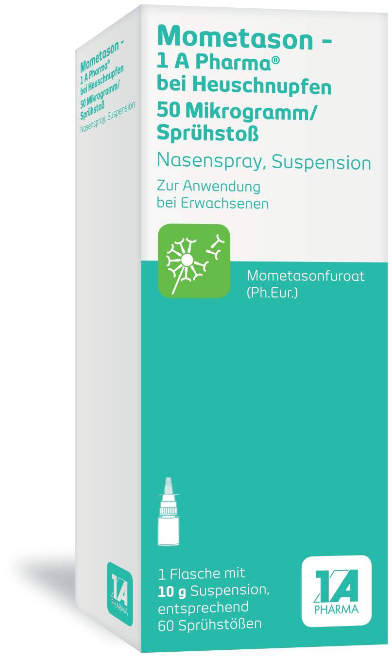 Mometason 1A Pharma bei Heuschnupfen 50µg pro Sprühstoß 10 g