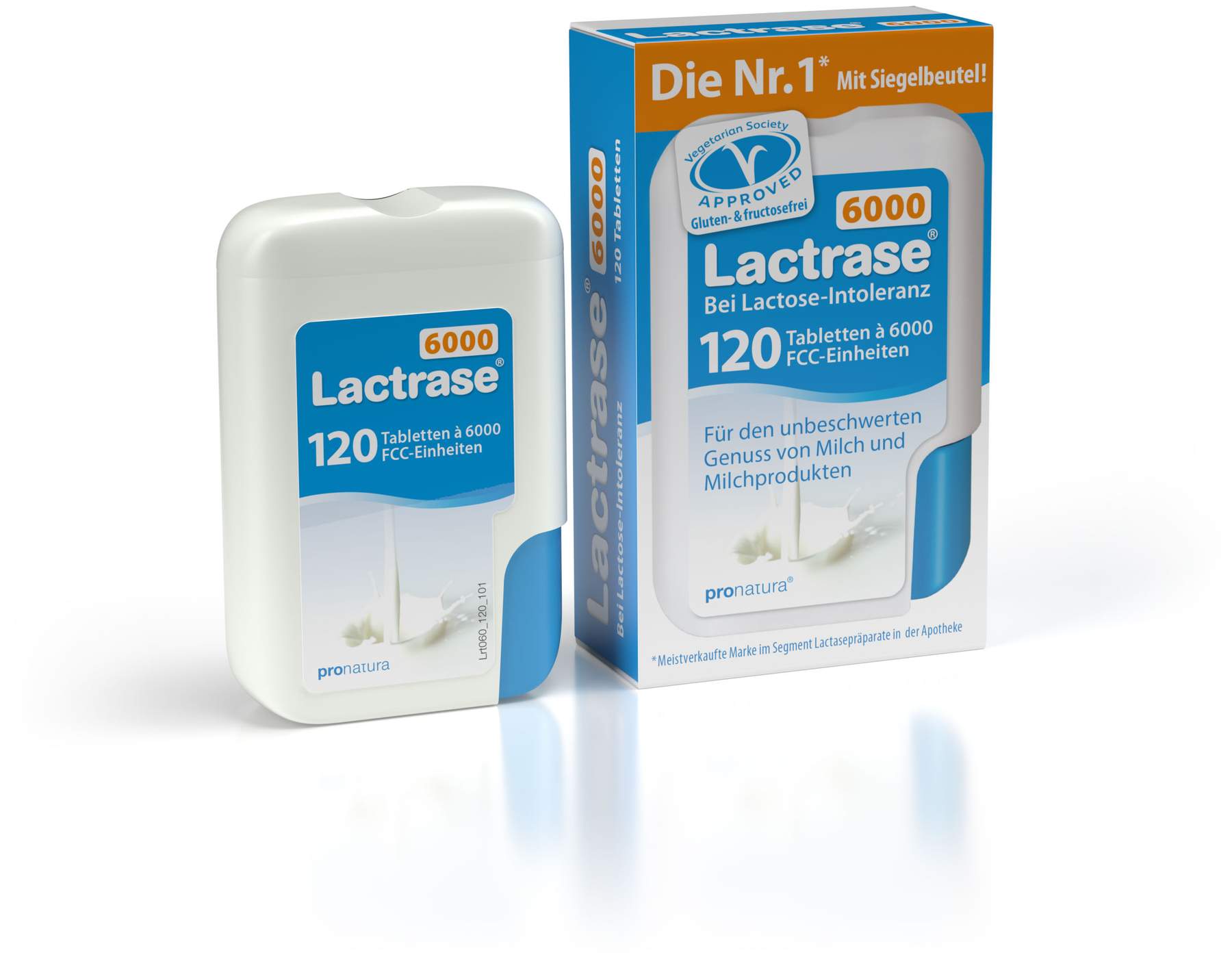 Lactrase 6.000 Fcc 120 Tabletten im Klickspender
