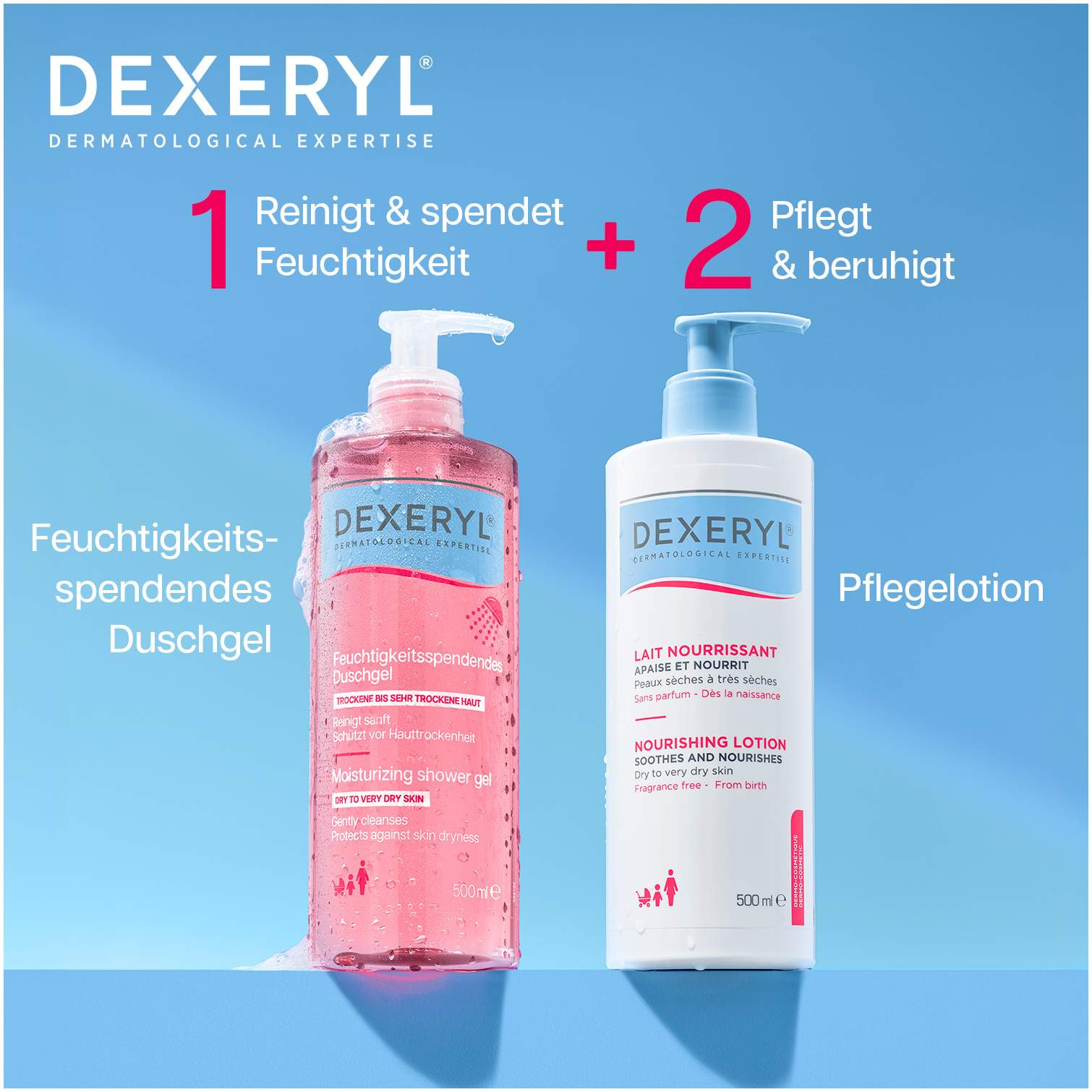 Dexeryl feuchtigkeitspendendes Duschgel 500 ml