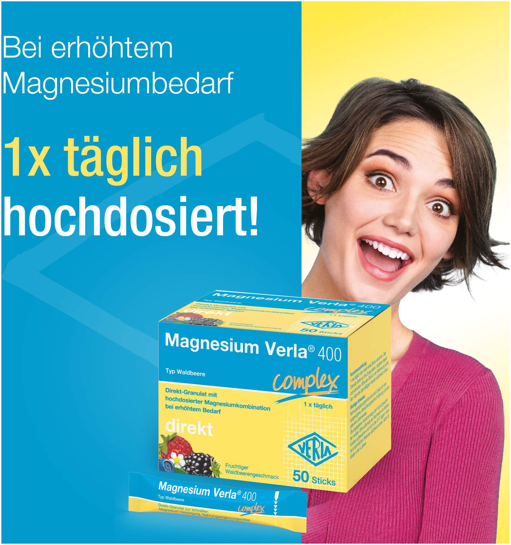 Magnesium Verla 400 Waldbeere Direkt-Granulat