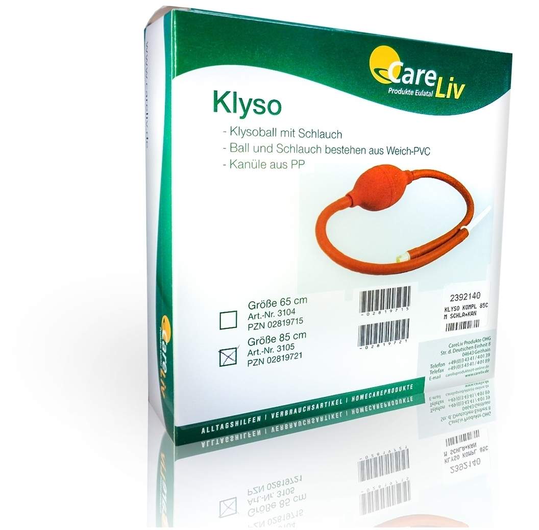 Klyso Komplett 85cm Schlauch und Kanüle