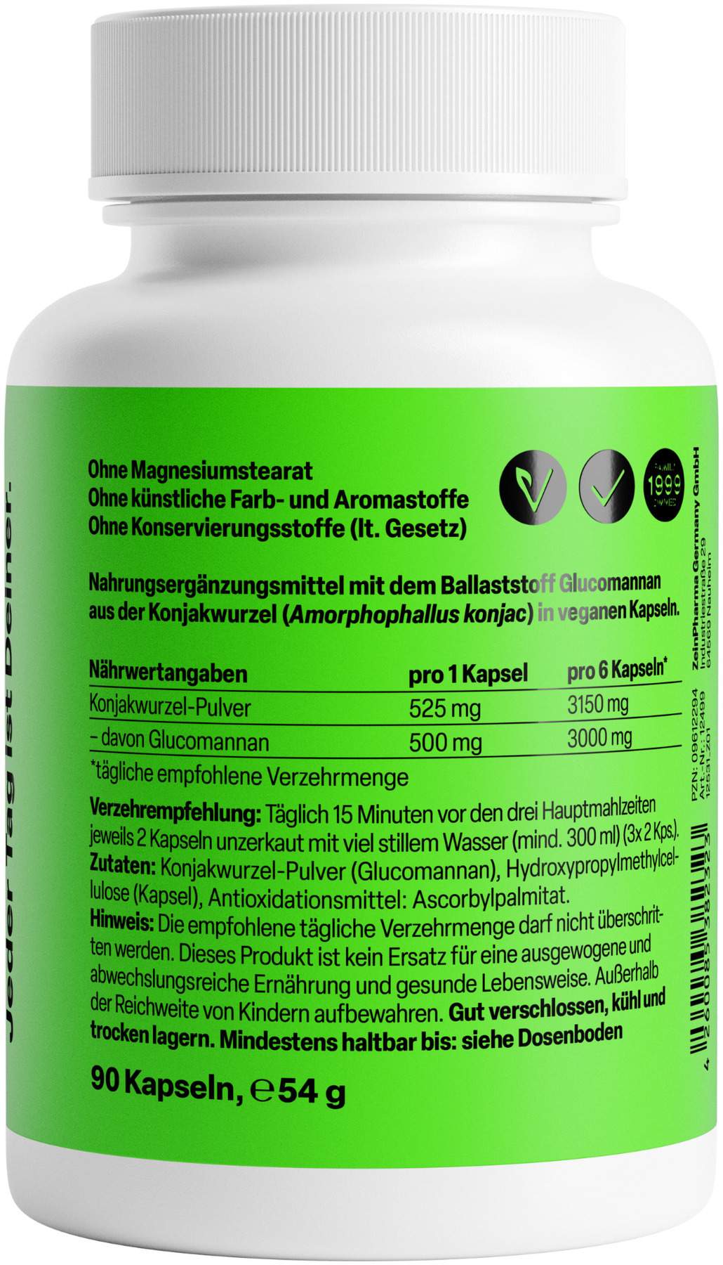 Glucomannan 90 Kapseln