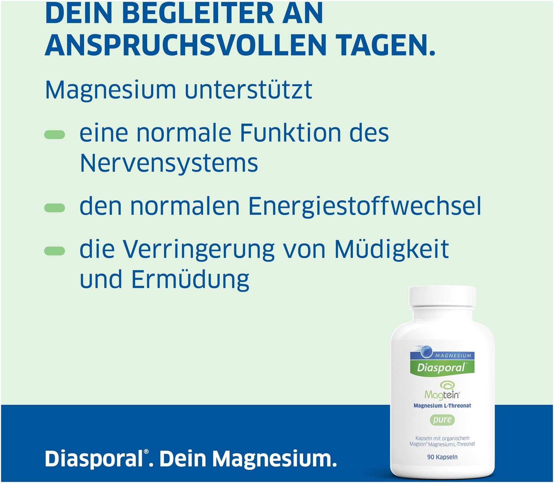 Magnesium Diasporal Magtein L-Threonat pure 90 Kapseln