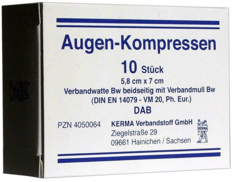 Augenkompressen Unsteril 5,8 X 7 cm 10 Kompressen