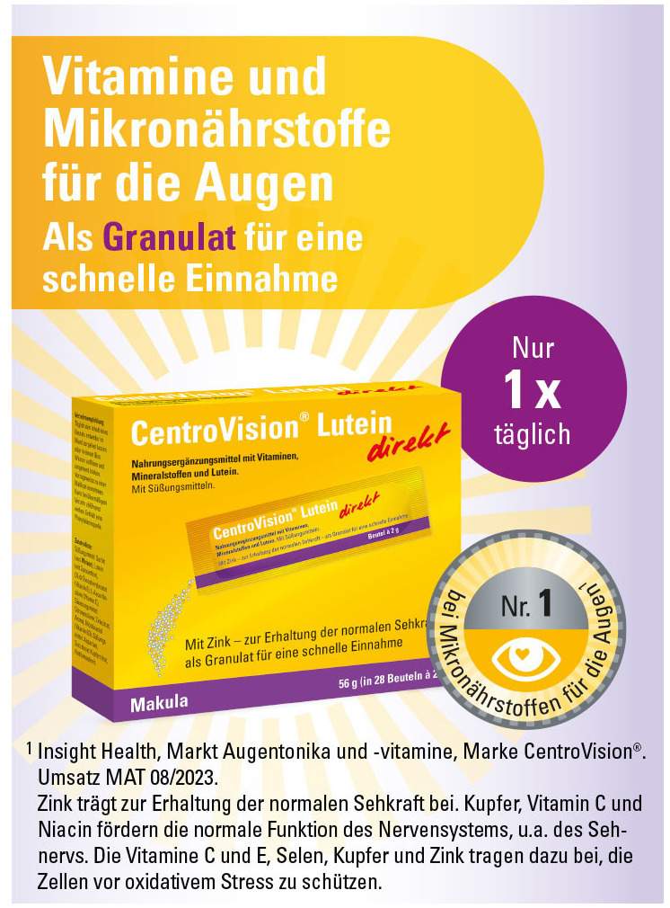 Centrovision Lutein Direkt 28 Beutel Granulat