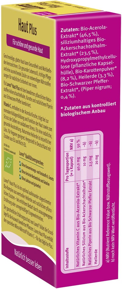 Luvos Heilerde Bio Haut Plus 30 Kapseln