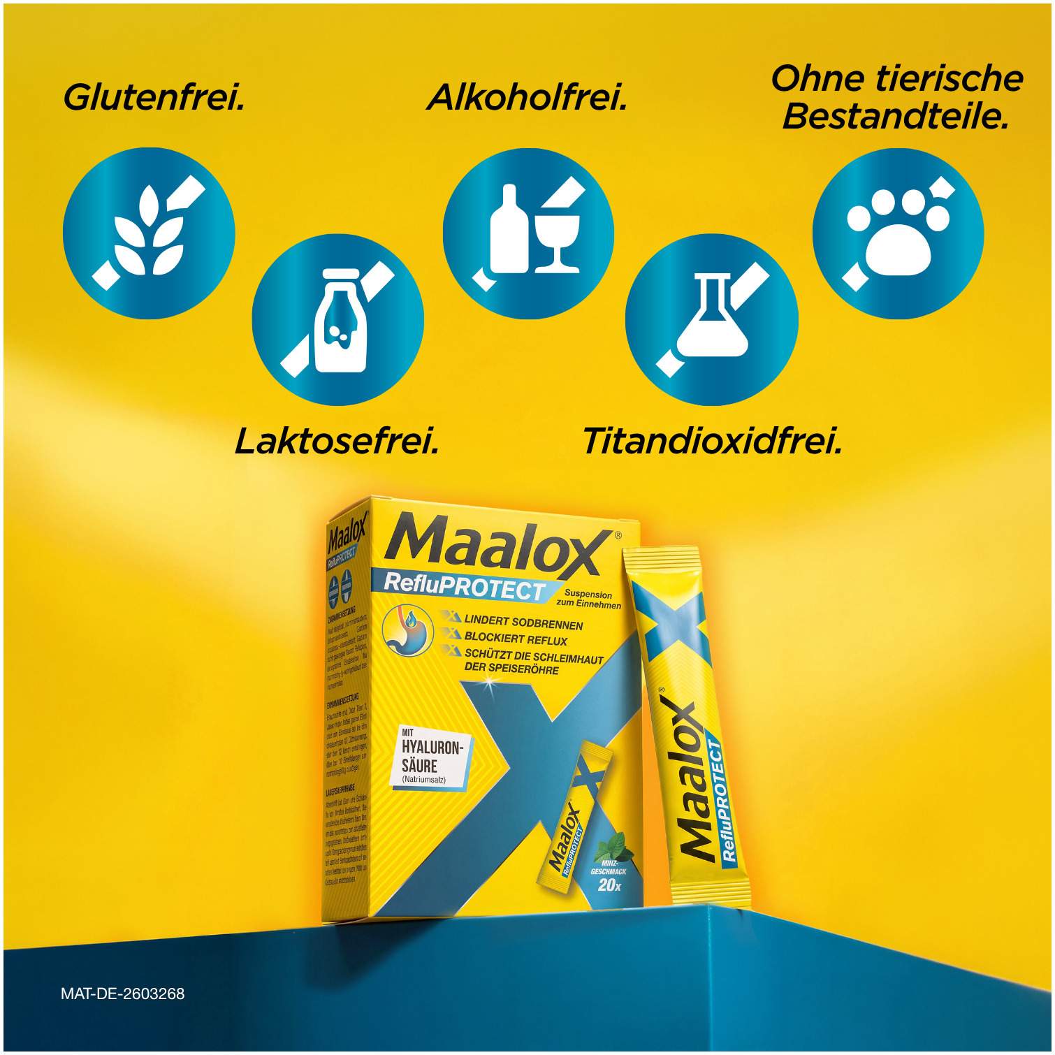 Maalox RefluProtect Suspension 20 x 10 ml