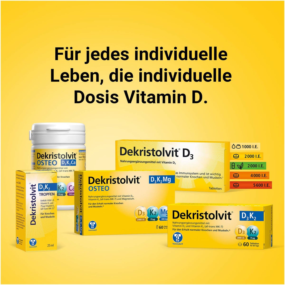 Dekristolvit Osteo D3K2Mg 120 Kapseln