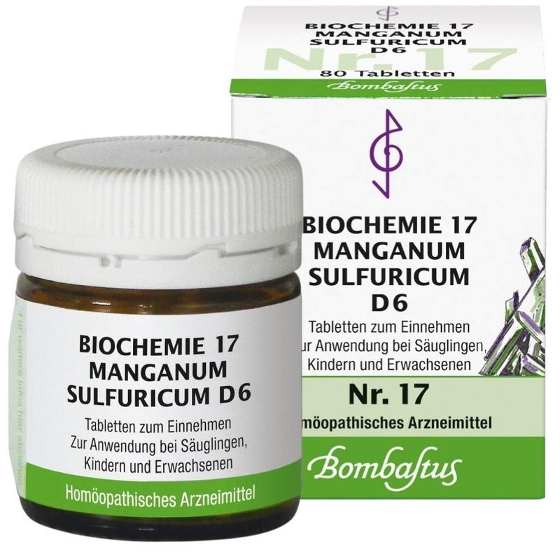 Biochemie Bombastus 17 Manganum Sulfuricum D 6 80 Tabletten