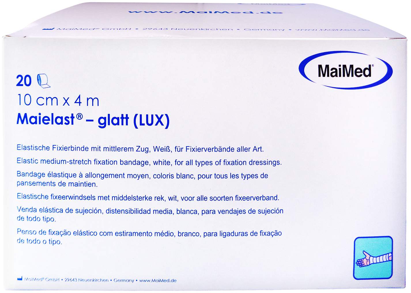Elastische Fixierbinde 10 Cmx4 M