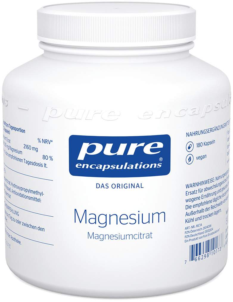 Pure Encapsulations Magnesiumcitrat 180 Kapseln